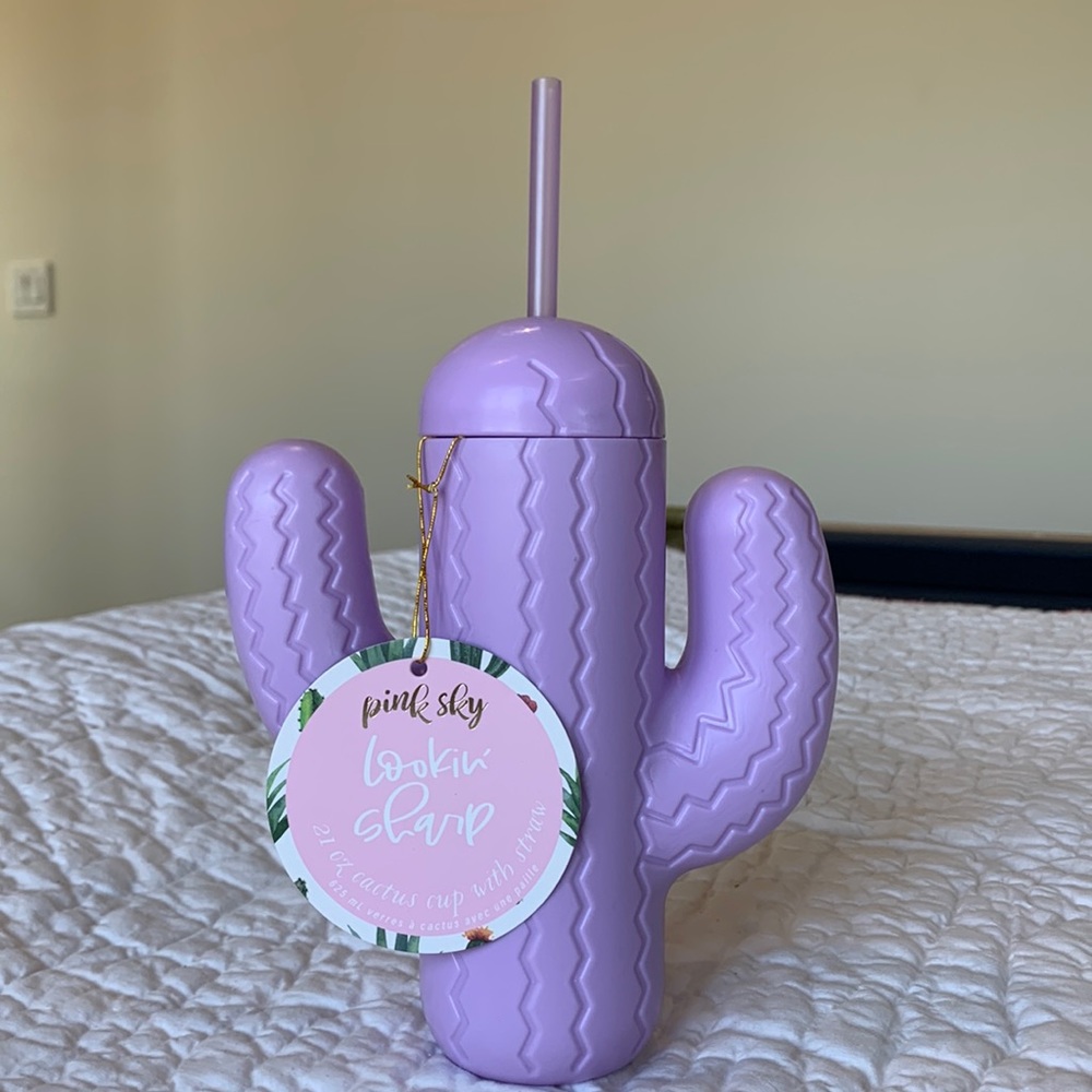 NWT Pink Sky Lookin Sharp Cactus Cup